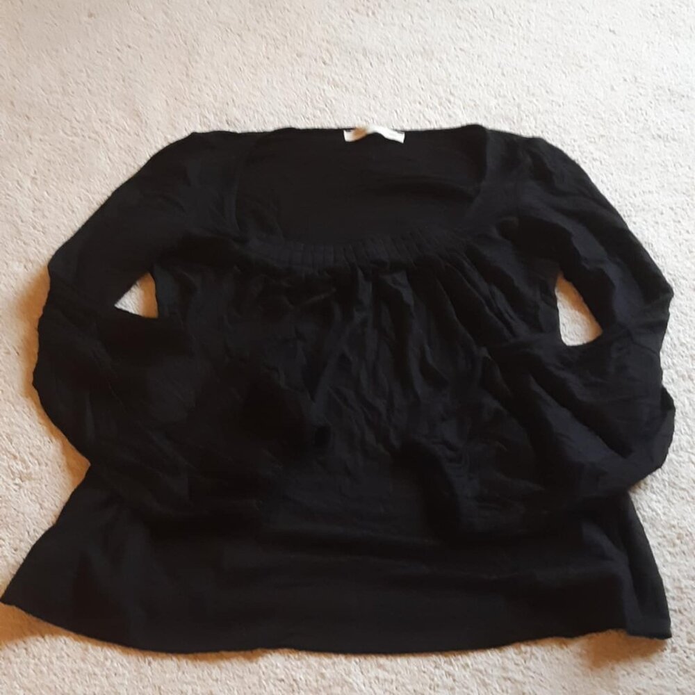 Black long sleeve blouse